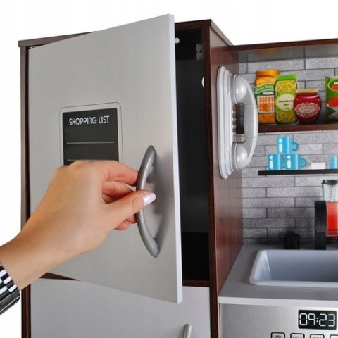 Kuchnia Drewniana dla Dzieci Dźwięki Światło LED + Akcesoria Garnki Jakość