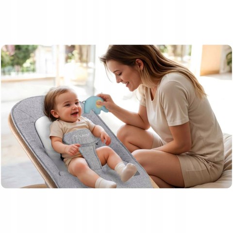 Leżaczek Bujaczek Pałąk z Zabawkami Regulowany Składany Pasy Jakość