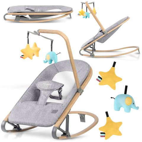 Leżaczek Bujaczek Pałąk z Zabawkami Regulowany Składany Pasy Jakość