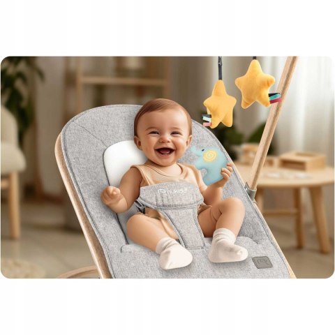 Leżaczek Bujaczek Pałąk z Zabawkami Regulowany Składany Pasy Jakość