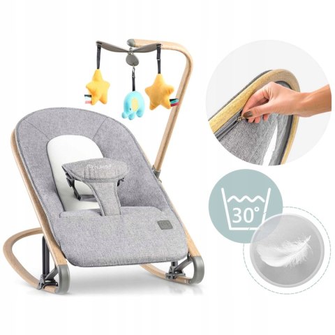 Leżaczek Bujaczek Pałąk z Zabawkami Regulowany Składany Pasy Jakość