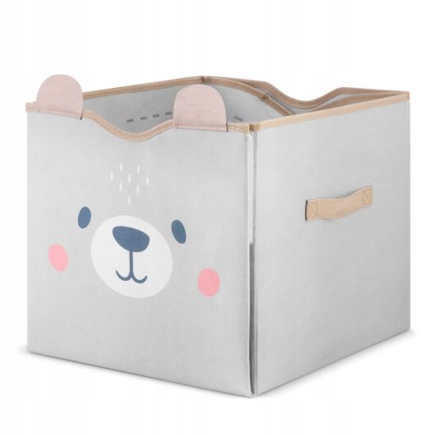 Pudełko Pojemnik Składany Kosz na Zabawki 2w1 Mata do Zabawy Szary Pudełko Pojemnik Składany Kosz na Zabawki 2w1 Mata do Zabawy Szary