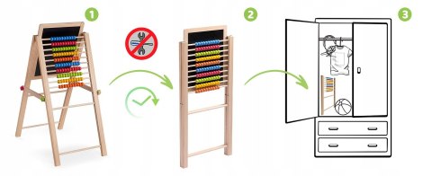 Składana Tablica Magnetyczna Kredowa 2w1 Liczydło Literki Cyfry Jakość Składana Tablica Magnetyczna Kredowa 2w1 Liczydło Literki Cyfry Jakość