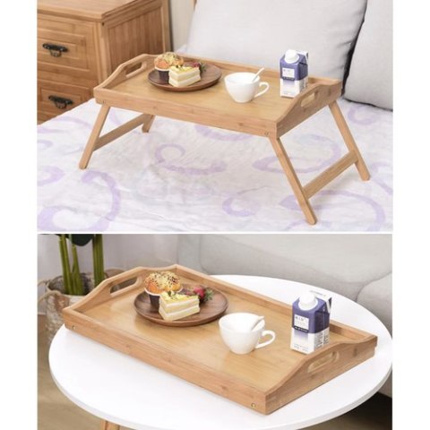 BEMI BAMBUSOWY STOLIK ŚNIADANIOWY POD LAPTOP DO ŁÓŻKA TACA SKŁADANY BEMI BAMBUSOWY STOLIK ŚNIADANIOWY POD LAPTOP DO ŁÓŻKA TACA SKŁADANY