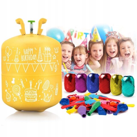 BEMI BUTLA Z HELEM 0,42 m3 + 50 BALONÓW + 60m WSTĄŻKI ZESTAW NA IMPREZĘ