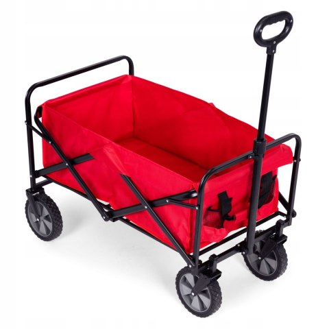 BEMI DUŻY WÓZEK OGRODOWY TRANSPORTOWY SKŁADANY 105x47cm CZERWONY BEMI DUŻY WÓZEK OGRODOWY TRANSPORTOWY SKŁADANY 105x47cm CZERWONY