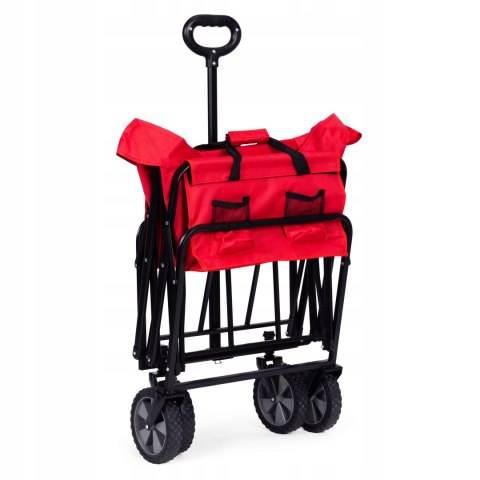 BEMI DUŻY WÓZEK OGRODOWY TRANSPORTOWY SKŁADANY 105x47cm CZERWONY BEMI DUŻY WÓZEK OGRODOWY TRANSPORTOWY SKŁADANY 105x47cm CZERWONY
