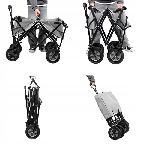 BEMI DUŻY WÓZEK OGRODOWY TRANSPORTOWY SKŁADANY 105x47cm CZERWONY BEMI DUŻY WÓZEK OGRODOWY TRANSPORTOWY SKŁADANY 105x47cm CZERWONY