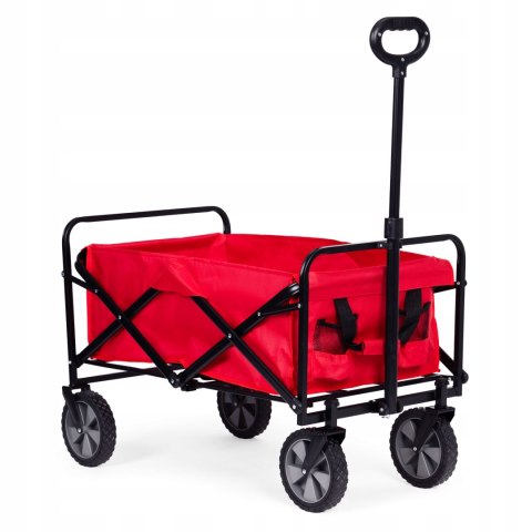BEMI DUŻY WÓZEK OGRODOWY TRANSPORTOWY SKŁADANY 105x47cm CZERWONY BEMI DUŻY WÓZEK OGRODOWY TRANSPORTOWY SKŁADANY 105x47cm CZERWONY