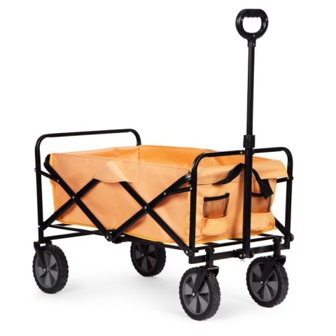 BEMI DUŻY WÓZEK OGRODOWY TRANSPORTOWY SKŁADANY 105x47cm POMARAŃCZOWY BEMI DUŻY WÓZEK OGRODOWY TRANSPORTOWY SKŁADANY 105x47cm POMARAŃCZOWY