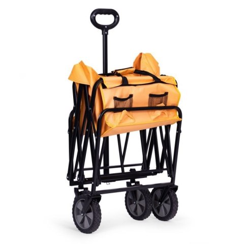 BEMI DUŻY WÓZEK OGRODOWY TRANSPORTOWY SKŁADANY 105x47cm POMARAŃCZOWY BEMI DUŻY WÓZEK OGRODOWY TRANSPORTOWY SKŁADANY 105x47cm POMARAŃCZOWY