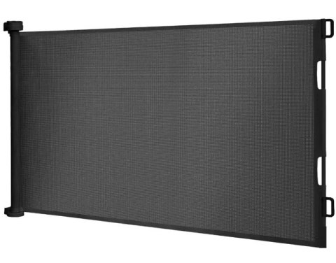 BEMI ROZWIJANA BRAMKA ZABEZPIECZAJĄCA 160cm BARIERKA NA SCHODY CZARNA