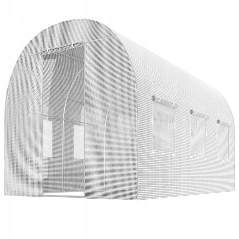 BEMI TUNEL FOLIOWY OGRODOWY SZKLARNIA 300x200x200cm 6m2 OKNA BIAŁY