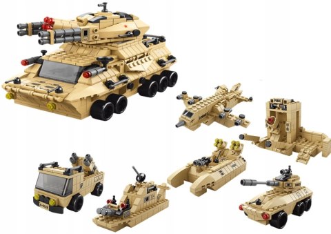 BEMI ZESTAW KLOCKÓW 1000 El. CZOŁG WOJSKOWY HELIKOPTER WÓZ MILITARIA BEMI ZESTAW KLOCKÓW 1000 El. CZOŁG WOJSKOWY HELIKOPTER WÓZ MILITARIA