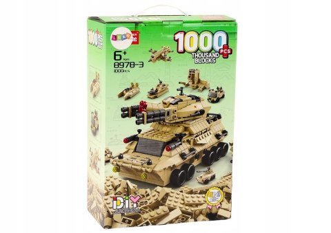 BEMI ZESTAW KLOCKÓW 1000 El. CZOŁG WOJSKOWY HELIKOPTER WÓZ MILITARIA BEMI ZESTAW KLOCKÓW 1000 El. CZOŁG WOJSKOWY HELIKOPTER WÓZ MILITARIA