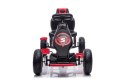 Duży Gokart na Pedały Pompowane Koła Hamulec Czarno-Czerwony