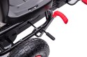 Duży Gokart na Pedały Pompowane Koła Hamulec Czarno-Czerwony