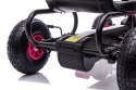 Duży Gokart na Pedały Pompowane Koła Hamulec Czarno-Różowy