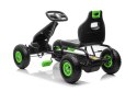 Duży Gokart na Pedały Pompowane Koła Hamulec Czarno-Zielony
