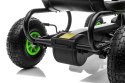 Duży Gokart na Pedały Pompowane Koła Hamulec Czarno-Zielony