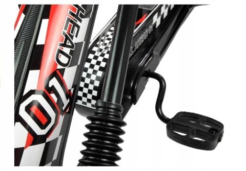 Duży Gokart na Pedały Pompowane Koła Hamulec Wolny Bieg Czarny