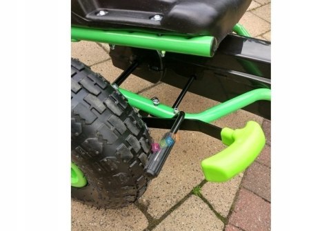 Duży Gokart na Pedały Pompowane Koła Hamulec Wolny Bieg Zielony