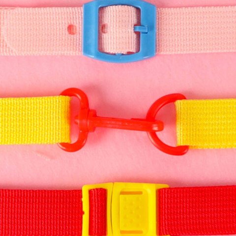 EDUKACYJNA TABLICA SENSORYCZNA PLECAK MONTESSORI WALIZKA DLA DZIECI RÓŻOWA