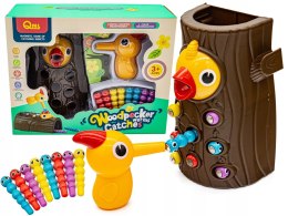 Gra Zręcznościowa Złap Robaczka Dzięcioł Magnetyczny Robak 8 Robaczków