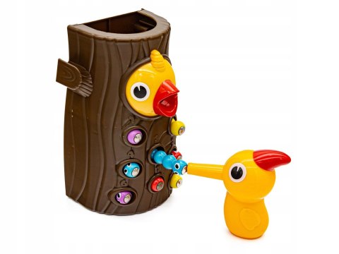 Gra Zręcznościowa Złap Robaczka Dzięcioł Magnetyczny Robak 8 Robaczków Gra Zręcznościowa Złap Robaczka Dzięcioł Magnetyczny Robak 8 Robaczków