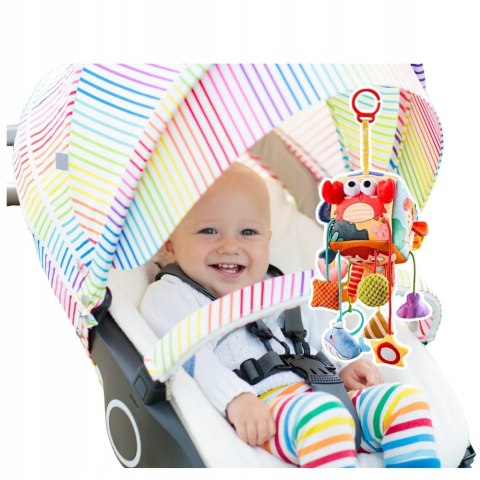 Kostka Sensoryczna Zawieszka Do Łóżeczka Wózka Fotelika Zwierzątka Morskie