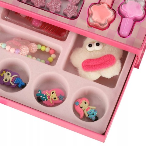 Kuferek Zestaw Kosmetyków do Makijażu i Paznokci Makeup Cienie Lakiery Kuferek Zestaw Kosmetyków do Makijażu i Paznokci Makeup Cienie Lakiery