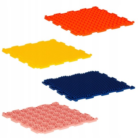 MATA DO MASAŻU STÓP SENSORYCZNA MONTESSORI PUZZLE ORTOPEDYCZNE KOLOROWE