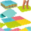 Mata Sensoryczna Puzzle Ortopedyczne Kolorowy Zestaw 8 elementów Masaż Stóp