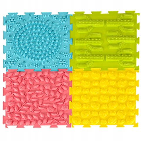 Mata Sensoryczna Puzzle Ortopedyczne Kolorowy Zestaw 8 elementów Masaż Stóp Mata Sensoryczna Puzzle Ortopedyczne Kolorowy Zestaw 8 elementów Masaż Stóp