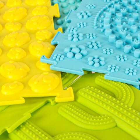 Mata Sensoryczna Puzzle Ortopedyczne Kolorowy Zestaw 8 elementów Masaż Stóp Mata Sensoryczna Puzzle Ortopedyczne Kolorowy Zestaw 8 elementów Masaż Stóp