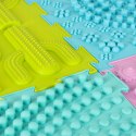 Mata Sensoryczna Puzzle Ortopedyczne Kolorowy Zestaw 8 elementów Masaż Stóp