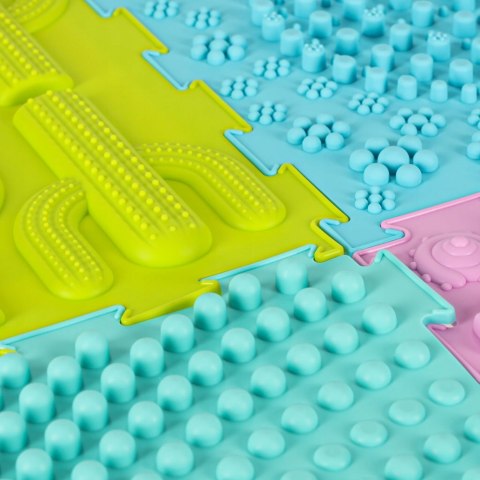 Mata Sensoryczna Puzzle Ortopedyczne Kolorowy Zestaw 8 elementów Masaż Stóp Mata Sensoryczna Puzzle Ortopedyczne Kolorowy Zestaw 8 elementów Masaż Stóp