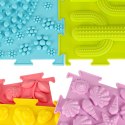 Mata Sensoryczna Puzzle Ortopedyczne Kolorowy Zestaw 8 elementów Masaż Stóp