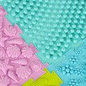 Mata Sensoryczna Puzzle Ortopedyczne Kolorowy Zestaw 8 elementów Masaż Stóp