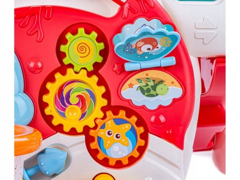 PCHACZ CHODZIK JEŹDZIK STOLIK EDUKACYJNY 4w1 HULAJNOGA ROWEREK PIANINKO