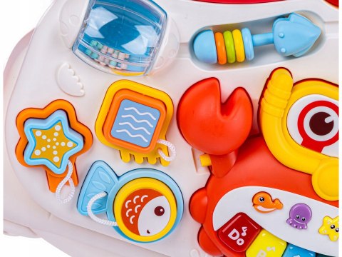 PCHACZ CHODZIK JEŹDZIK STOLIK EDUKACYJNY 4w1 HULAJNOGA ROWEREK PIANINKO