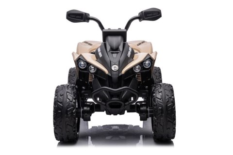 Quad Na Akumulator Can-Am Licencja 4x45W 12V Ekoskóra Koła Eva Kremowy Quad Na Akumulator Can-Am Licencja 4x45W 12V Ekoskóra Koła Eva Kremowy