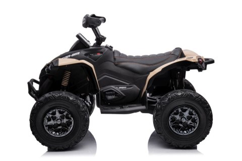 Quad Na Akumulator Can-Am Licencja 4x45W 12V Ekoskóra Koła Eva Kremowy Quad Na Akumulator Can-Am Licencja 4x45W 12V Ekoskóra Koła Eva Kremowy