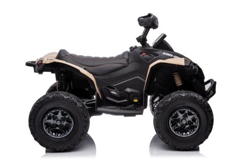 Quad Na Akumulator Can-Am Licencja 4x45W 12V Ekoskóra Koła Eva Kremowy Quad Na Akumulator Can-Am Licencja 4x45W 12V Ekoskóra Koła Eva Kremowy