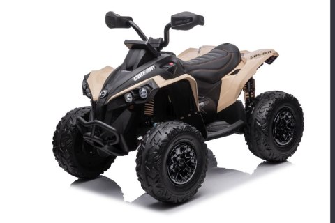 Quad Na Akumulator Can-Am Licencja 4x45W 12V Ekoskóra Koła Eva Kremowy Quad Na Akumulator Can-Am Licencja 4x45W 12V Ekoskóra Koła Eva Kremowy