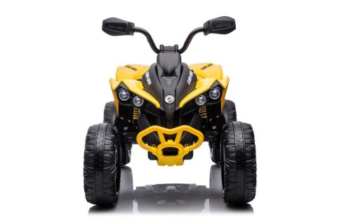 Quad Na Akumulator Can-Am Licencja 4x45W 12V Ekoskóra Koła Eva Żółty Quad Na Akumulator Can-Am Licencja 4x45W 12V Ekoskóra Koła Eva Żółty