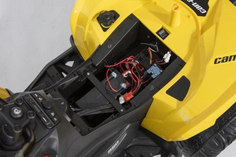 Quad Na Akumulator Can-Am Licencja 4x45W 12V Ekoskóra Koła Eva Żółty Quad Na Akumulator Can-Am Licencja 4x45W 12V Ekoskóra Koła Eva Żółty
