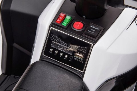 Quad na Akumulator 12V 2x45W Światła Led Muzyka Pilot 2,4G Biały