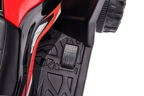 Quad na Akumulator 12V 2x45W Światła Led Muzyka Pilot 2,4G Czerwony