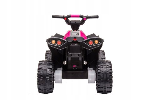 Quad na Akumulator 12V 2x45W Światła Led Muzyka Pilot 2,4G Różowy